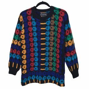 Vintage Lumy 100% Wool Hand Knitted Sweater